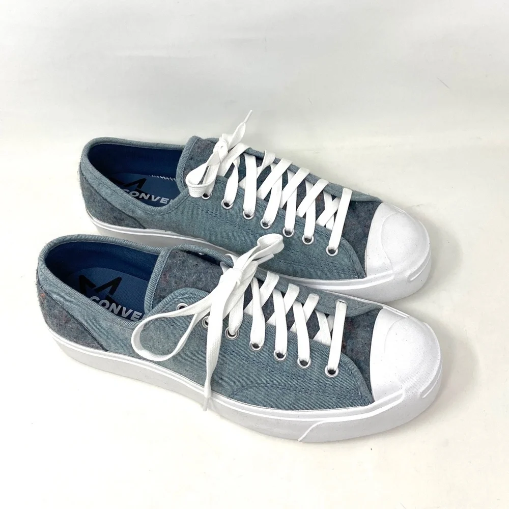 Converse Jack Purcell OX Low Top Blue Men’s Canvas Shoes Sneakers Size 169614C - Picture 9 of 11